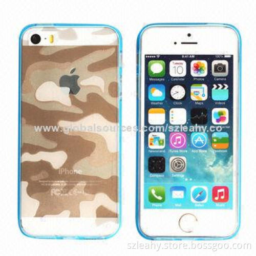 New arrival and hot selling highly transparent acrylic case, mixed TPU sides, for iPhone 5/5S
